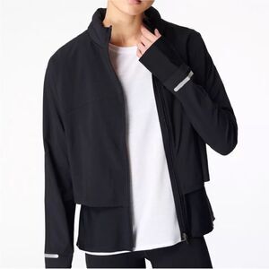 Sweaty Betty Fast Track Running Jacket Black sz XS NWT